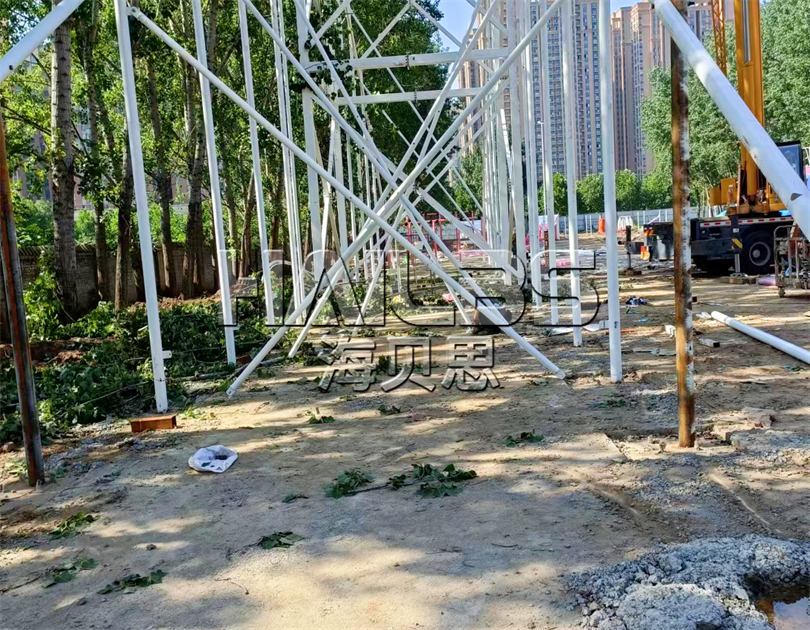 南陽鄧州無動力樂園施工現場