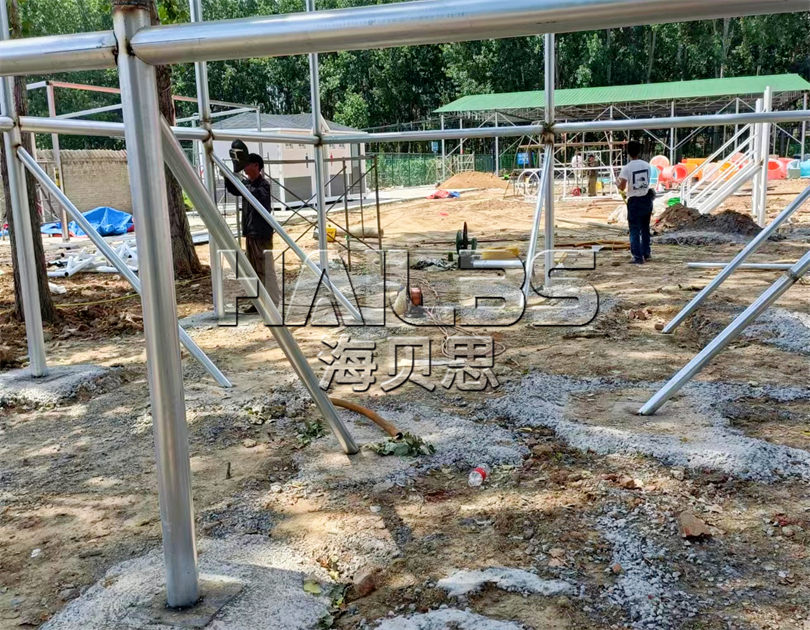 南陽鄧州無動力樂園施工現場