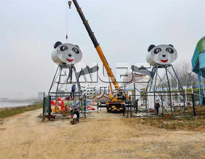 河南洛陽無動(dòng)力親子樂園施工現(xiàn)場(chǎng)